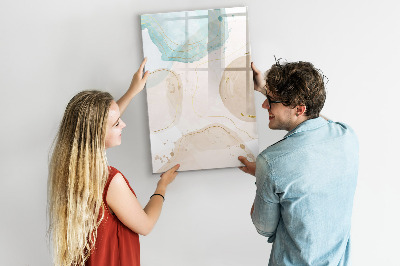 Dry erase magnetic board Soft Feathers