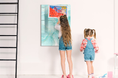 Magnetic board for drawing Pastel Stains