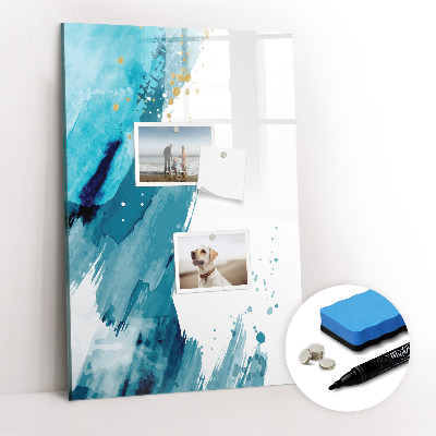 Dry erase magnetic board Marble Abstraction