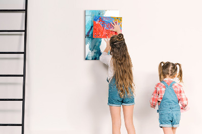 Dry erase magnetic board Marble Abstraction
