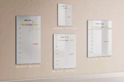 Dry erase magnetic board Meal Planner
