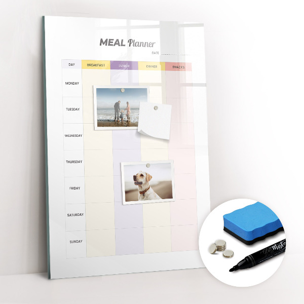 Dry erase board magnetic Meal Planner