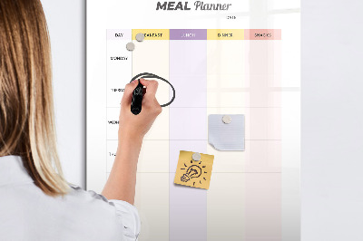 Dry erase board magnetic Meal Planner