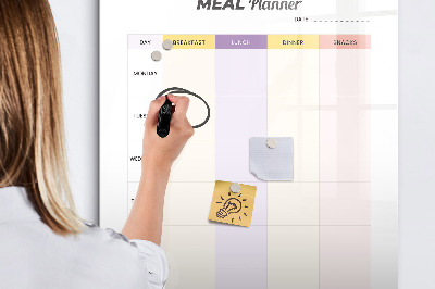 Magnetic board for writing Meal Planner