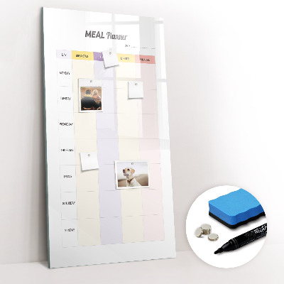 Dry erase board magnetic Meal Planner