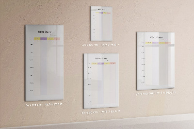 Dry erase board magnetic Meal Planner