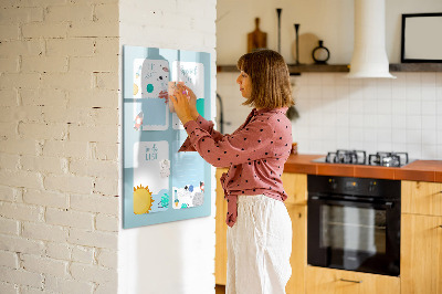Dry erase magnetic board Weekly Planner