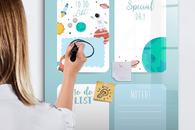 Dry erase magnetic board Weekly Planner