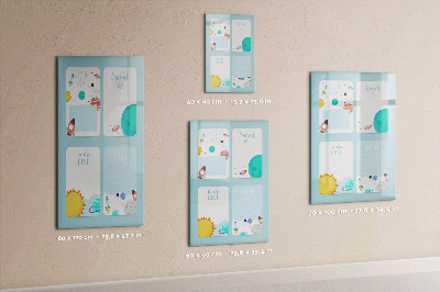 Dry erase magnetic board Weekly Planner