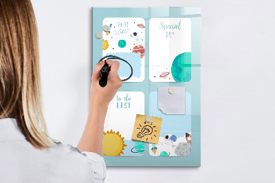 Dry erase magnetic board Weekly Planner