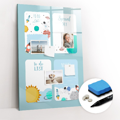 Dry erase magnetic board Weekly Planner