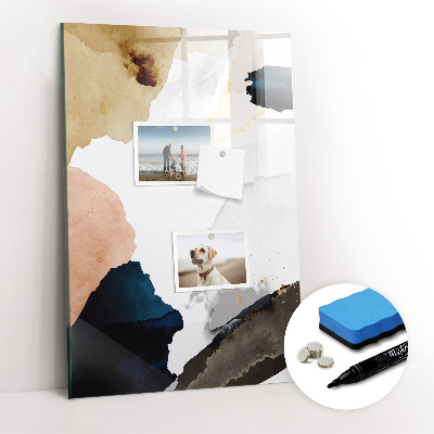 Dry erase magnetic board Summer Flower
