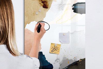 Dry erase magnetic board Summer Flower