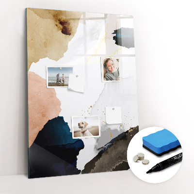 Dry erase magnetic board Summer Flower