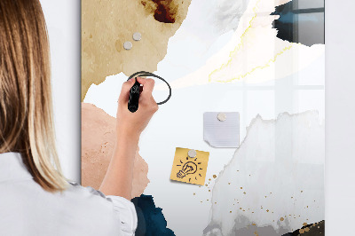 Dry erase magnetic board Summer Flower
