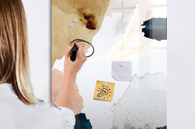 Dry erase magnetic board Summer Flower