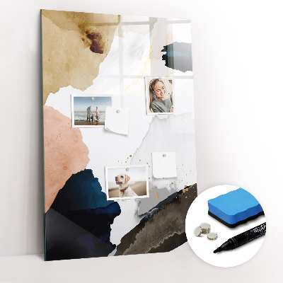 Dry erase magnetic board Summer Flower