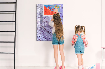 Dry erase board magnetic Wave Abstraction Pattern