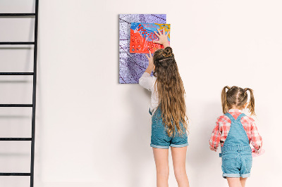 Dry erase board magnetic Wave Abstraction Pattern