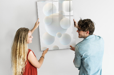 Magnetic writing board Leaf Texture