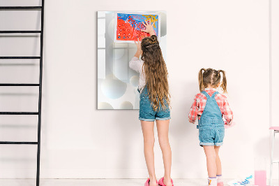 Dry erase magnetic board Leaf Texture