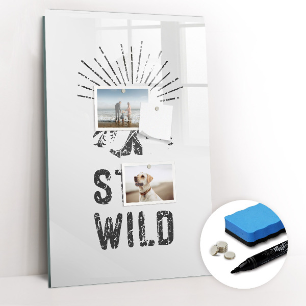Dry erase magnetic board Pink Marble