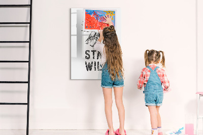 Dry erase magnetic board Pink Marble