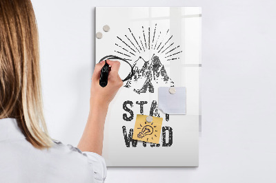Dry erase magnetic board Pink Marble