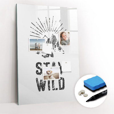 Dry erase magnetic board Pink Marble