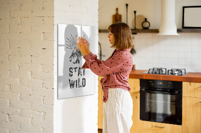 Dry erase magnetic board Pink Marble