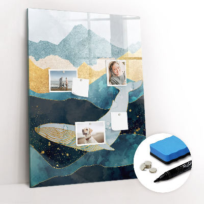 Dry erase magnetic board Watercolor Plants