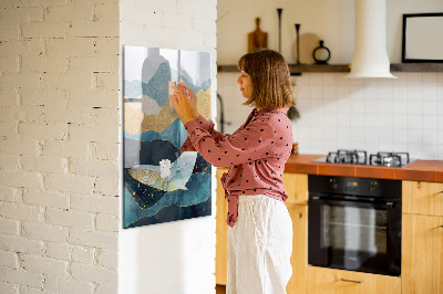 Dry erase magnetic board Watercolor Plants