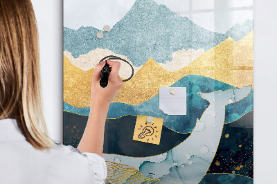 Dry erase magnetic board Watercolor Plants