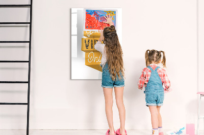 Dry erase magnetic board Plant Shoot Leaves
