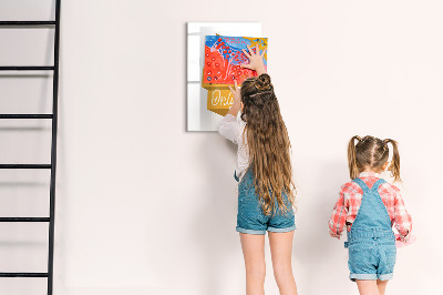Dry erase magnetic board Plant Shoot Leaves