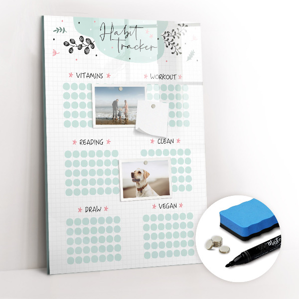 Dry erase board magnetic Good Vibrations Only