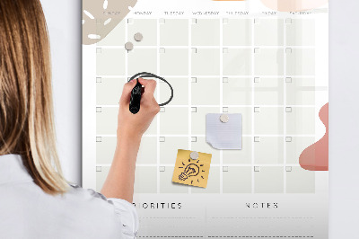 Dry erase board magnetic Daily Planner