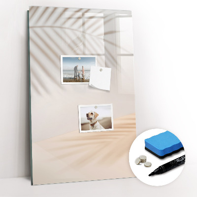 Dry erase magnetic board Vegetables on Wood