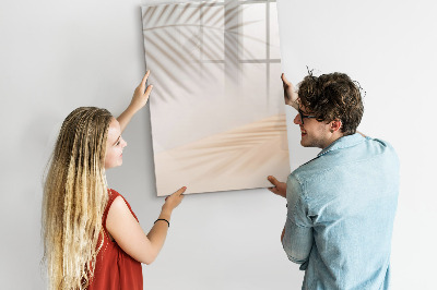 Magnetic drawing board Vegetables on Wood