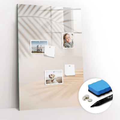 Dry erase magnetic board Vegetables on Wood