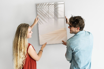 Magnetic drawing board Vegetables on Wood