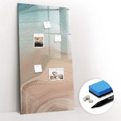 Dry erase magnetic board Colorful Marble