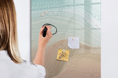 Dry erase magnetic board Colorful Marble