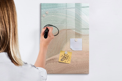 Dry erase magnetic board Colorful Marble