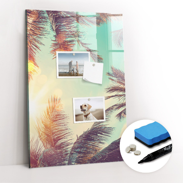 Dry erase magnetic board Peony Flowers