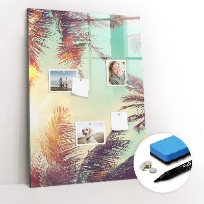 Dry erase magnetic board Peony Flowers