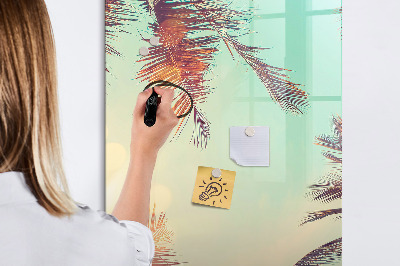 Dry erase magnetic board Peony Flowers