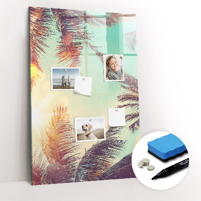 Dry erase magnetic board Peony Flowers