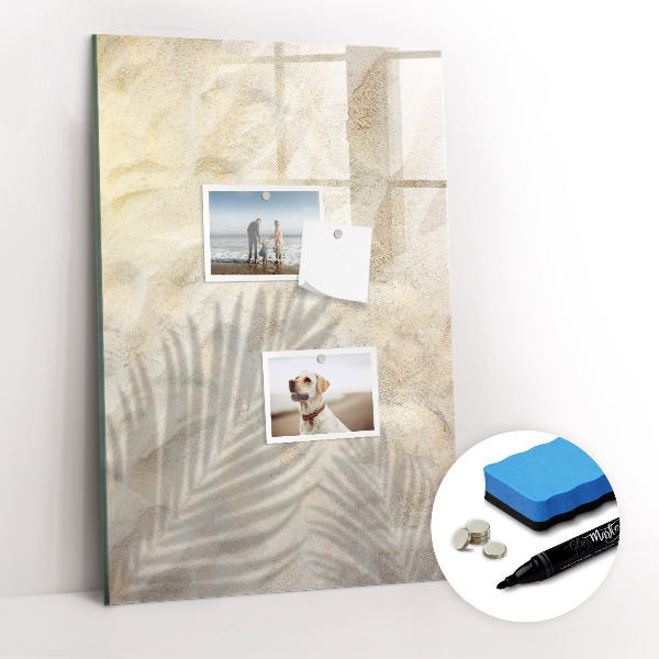 Dry erase board magnetic Glitter Marble