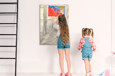 Dry erase board magnetic Glitter Marble